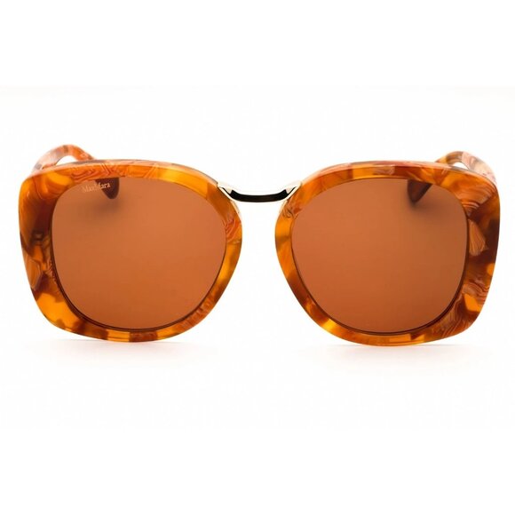 NEW MAX MARA SUNGLASSES HAVANA BROWN WOMEN EYEWEAR MAX MARA MM0092 56E